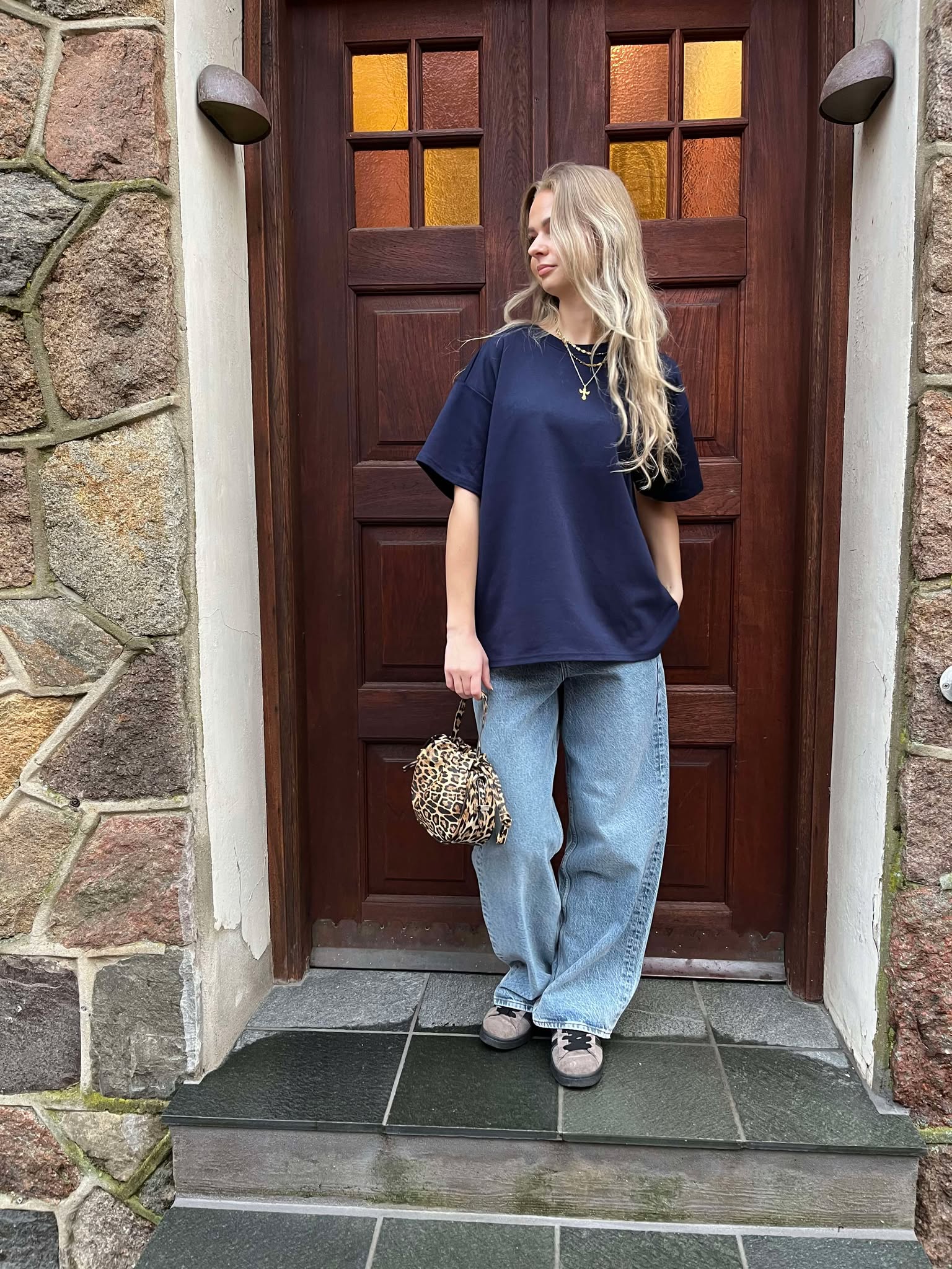 PCSKYLAR T-Shirt - Maritime Blue